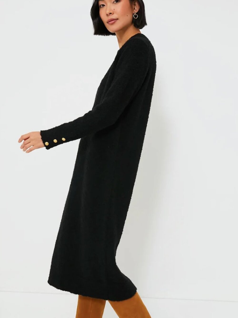 Tuckernuck Black Boucle Knit Nelle Dress - Picture 4 of 8